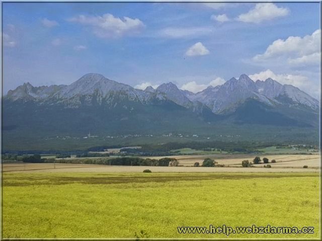 Tatry z vlaku